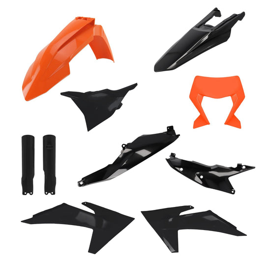 KTM EXC EXCF 24 ORANGE BLACK PLASTIC KIT (iPLASTIX)