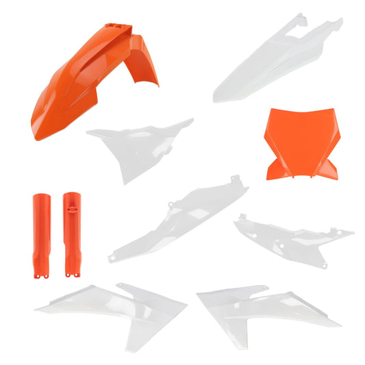 KTM SX SXF 23-24 ORANGE WHITE PLASTIC KIT (iPLASTIX)